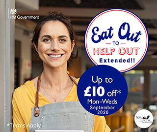 Eat Out To Help Out Extended from 1st September to 30th September 2020
